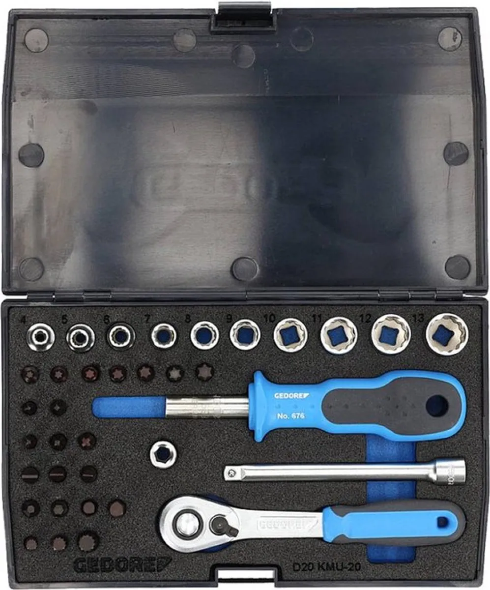 Gedore Dopsleutelset 1/4" 37-delig - afbeelding 6 van 6