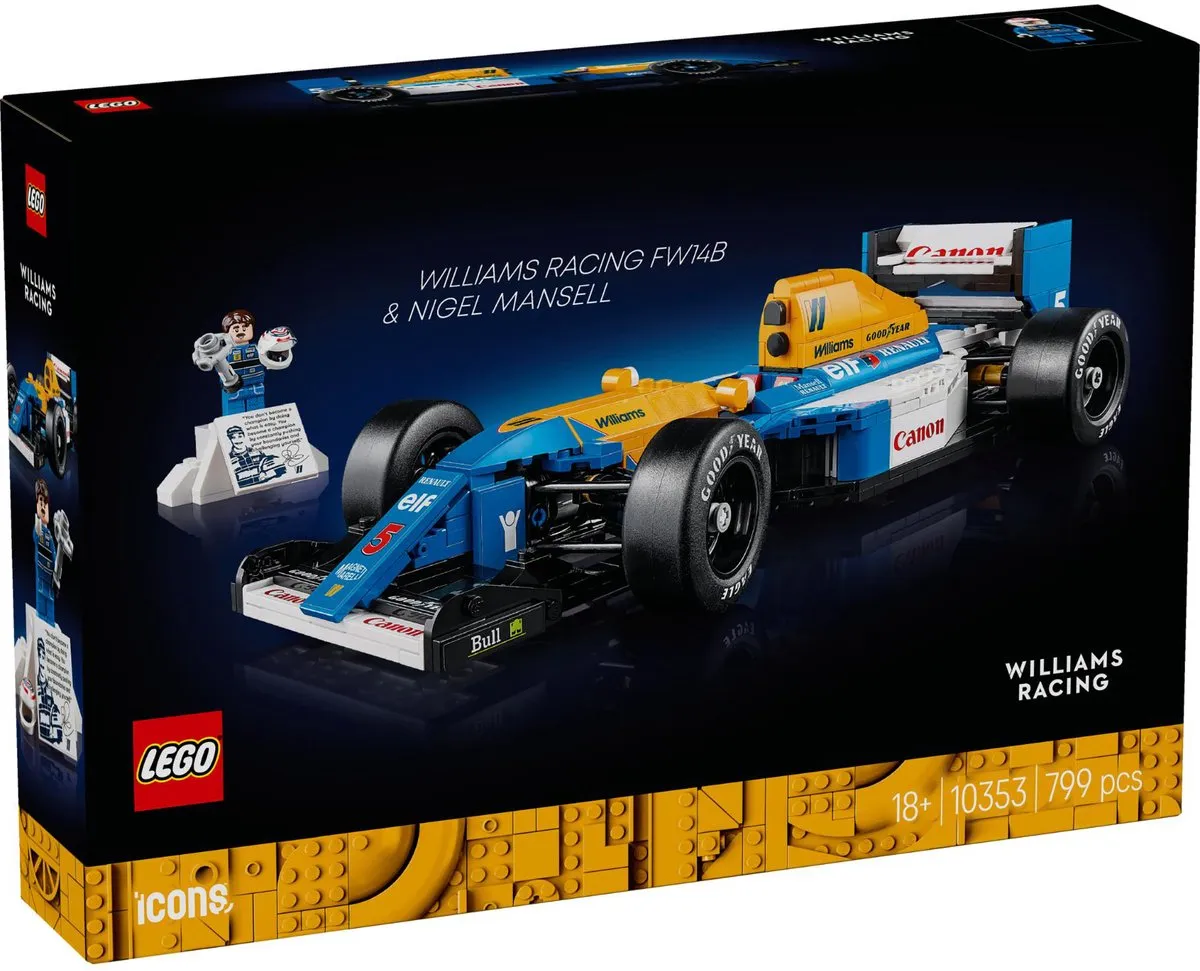 LEGO Icons Williams FW14B Nigel Mansell 10353 - 799 Stukken - Multicolor