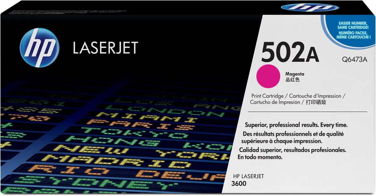 HP 502A Magenta Tonercartridge - 4000 pagina's