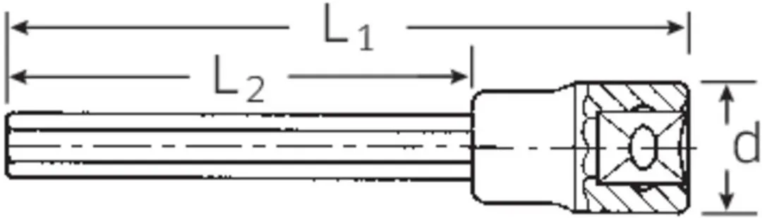 Stahlwille 2054 5 03151205 Inbus Dopsleutel-bitinzet 5mm - 1/2