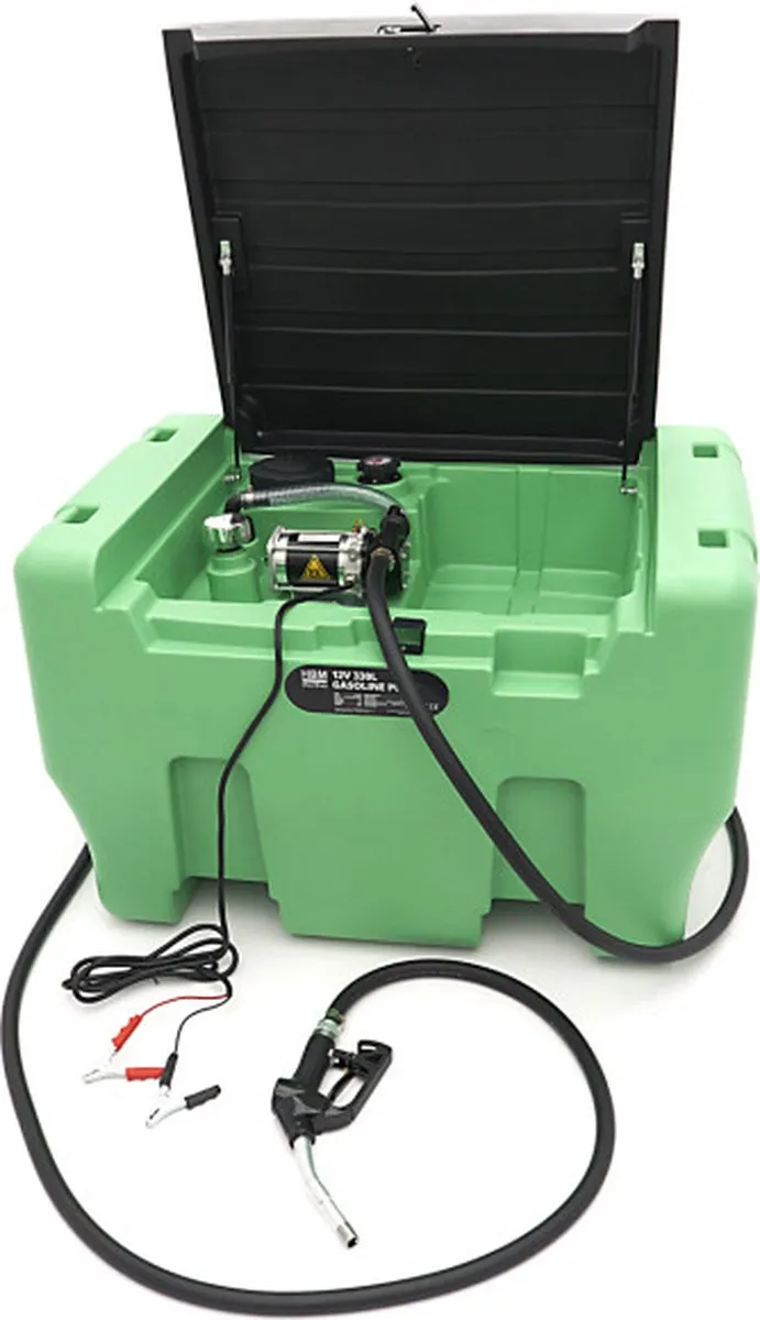 HBM 12V Benzinepomp 330L met Tank en Deksel