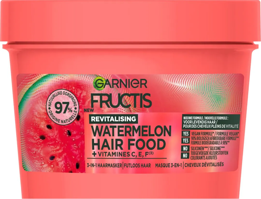 Garnier Fructis Watermelon Hair Food 3-in-1 Haarmasker 400ml