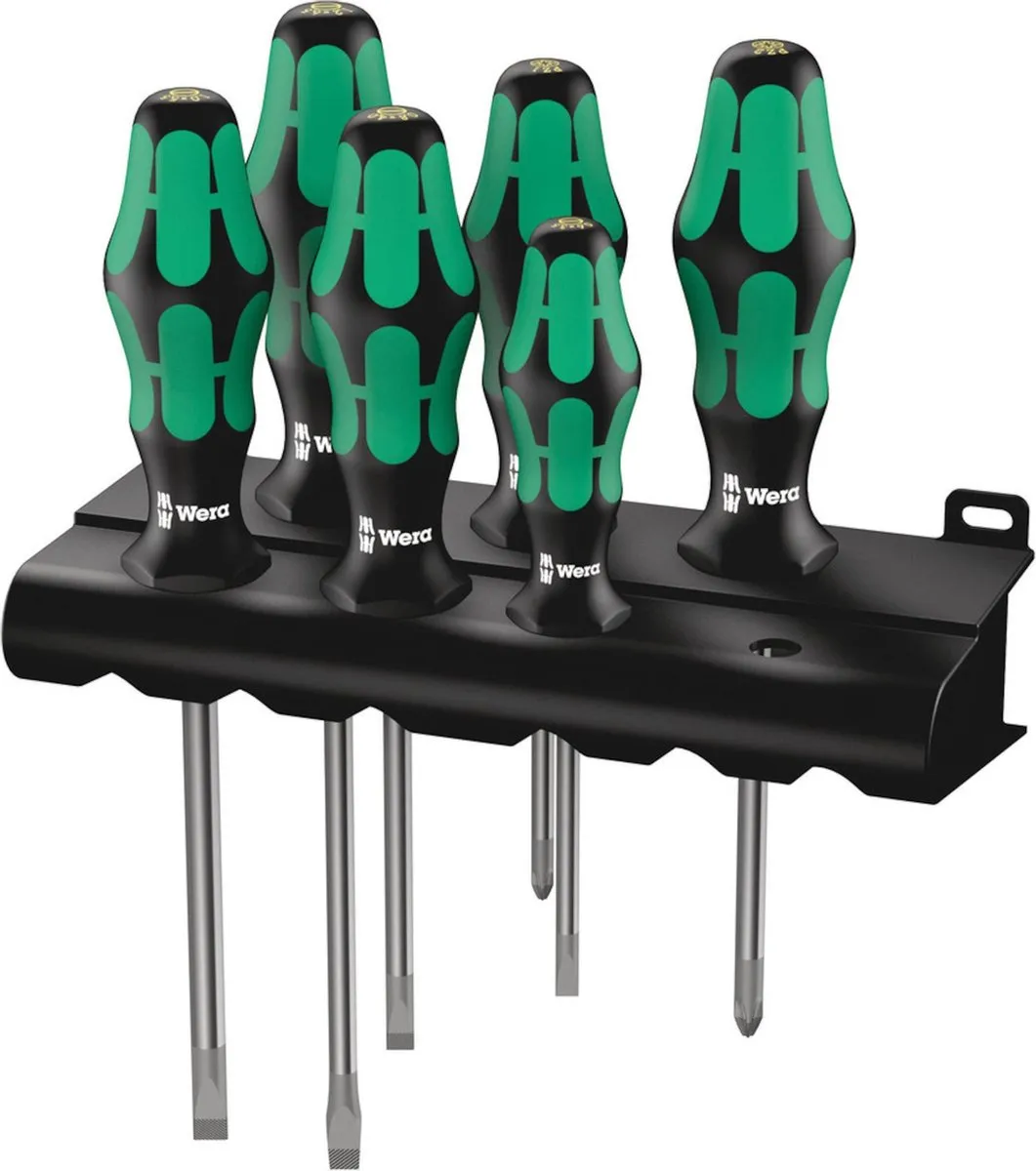 Wera 5105656001 Schroevendraaierset PZ - 6-delig - Groen/Zwart