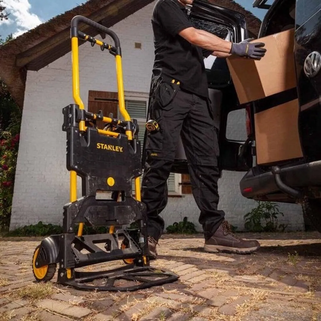 Stanley SXWTD-FT585 2-in-1 Steekwagen/Transportkar - 137kg - Zwart/Geel