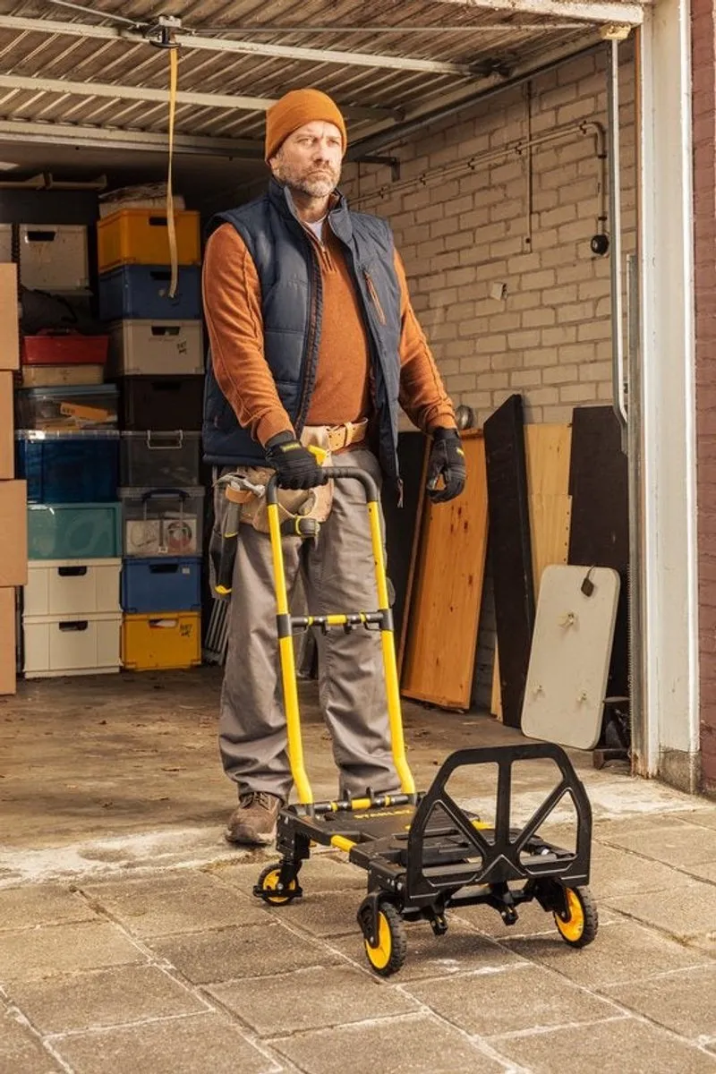 Stanley SXWTD-FT585 2-in-1 Steekwagen/Transportkar - 137kg - Zwart/Geel