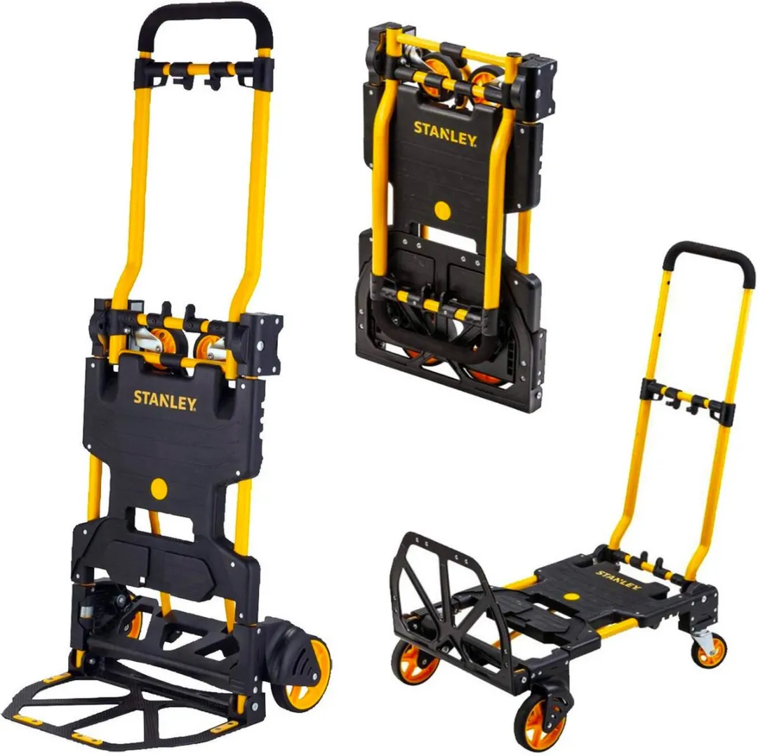 Stanley SXWTD-FT585 2-in-1 Steekwagen/Transportkar - 137kg - Zwart/Geel