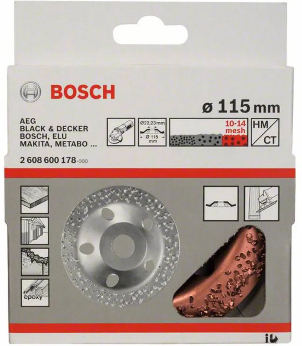 Bosch HM-KOMSCHIJF 115mm Gehakt/Grof - 22.23mm As - afbeelding 5 van 6