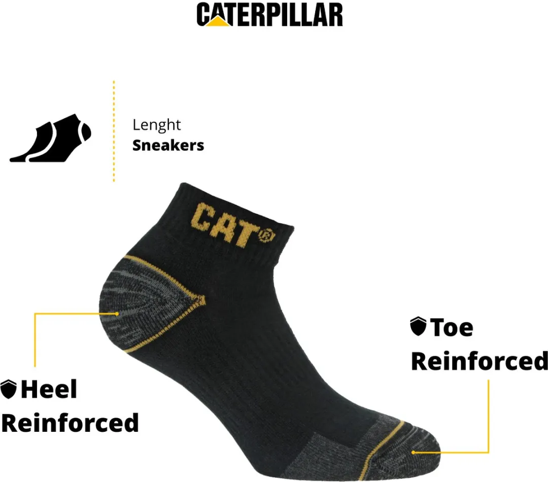 Caterpillar Heren Werksokken 6 Paar - Katoen Zwart 47-50