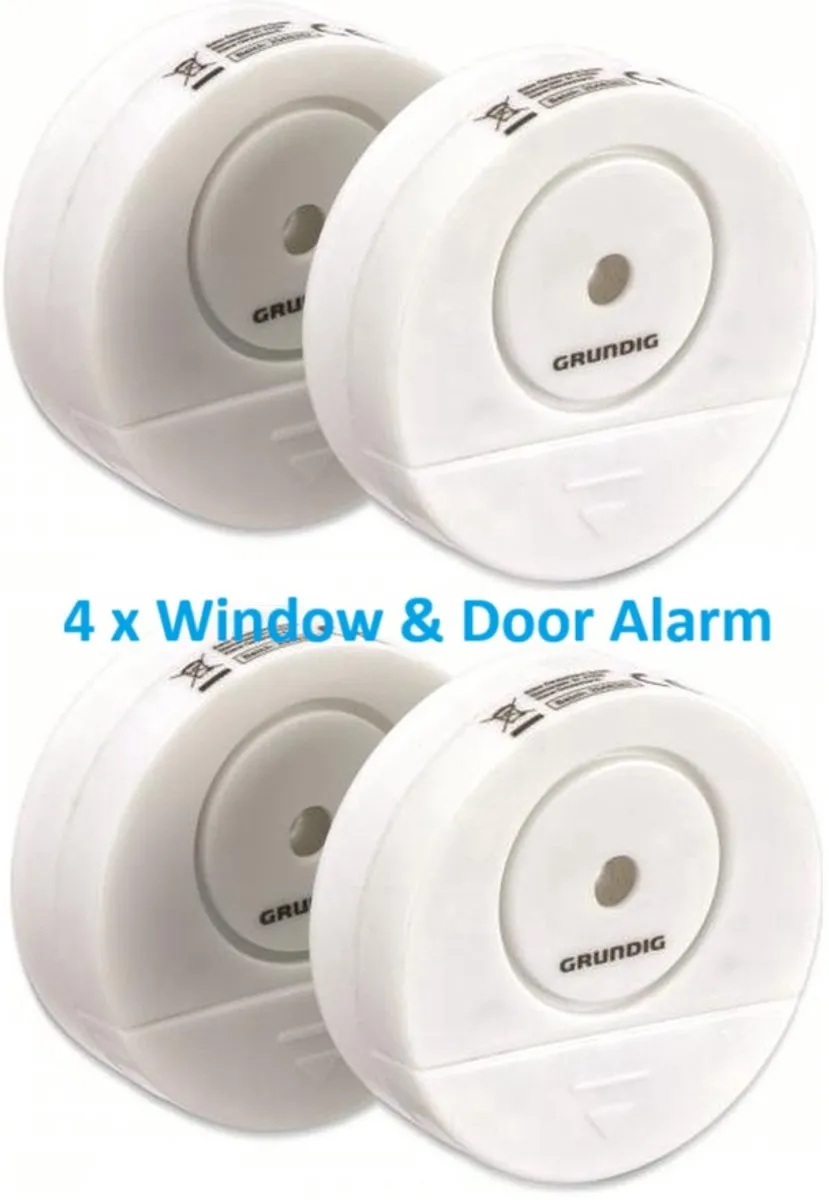 Grundig Raam- & Deuralarm Set - 4 Stuks - 95dB