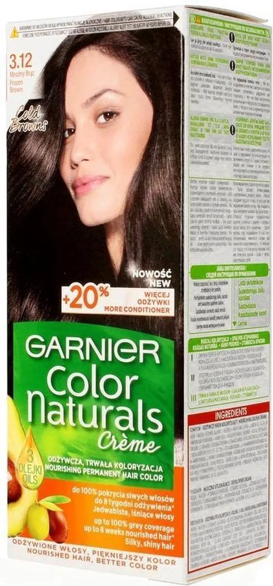 Garnier Color Naturals 3.12 Mroźny Brąz Kleurspoeling 112ml