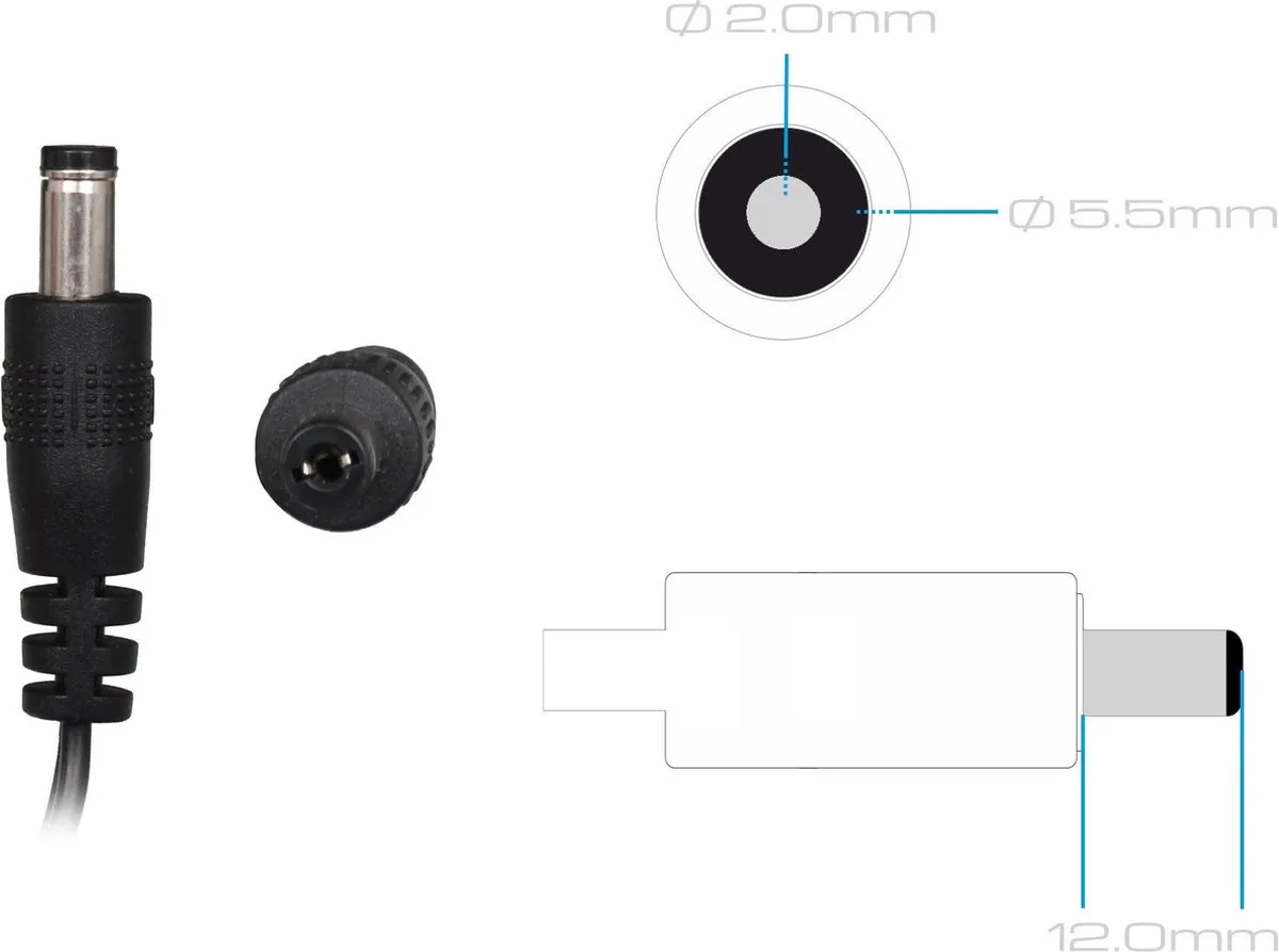 Acer 25.TE1M9.001 Oplader 60W - Zwart