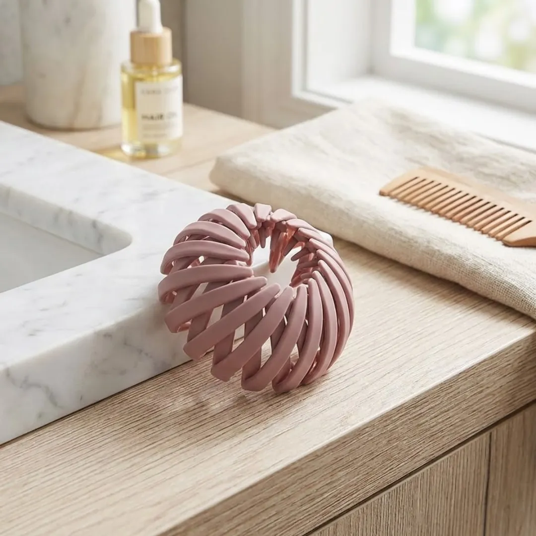 NuveX Roze Spiraal Haarband - Anti-Slip