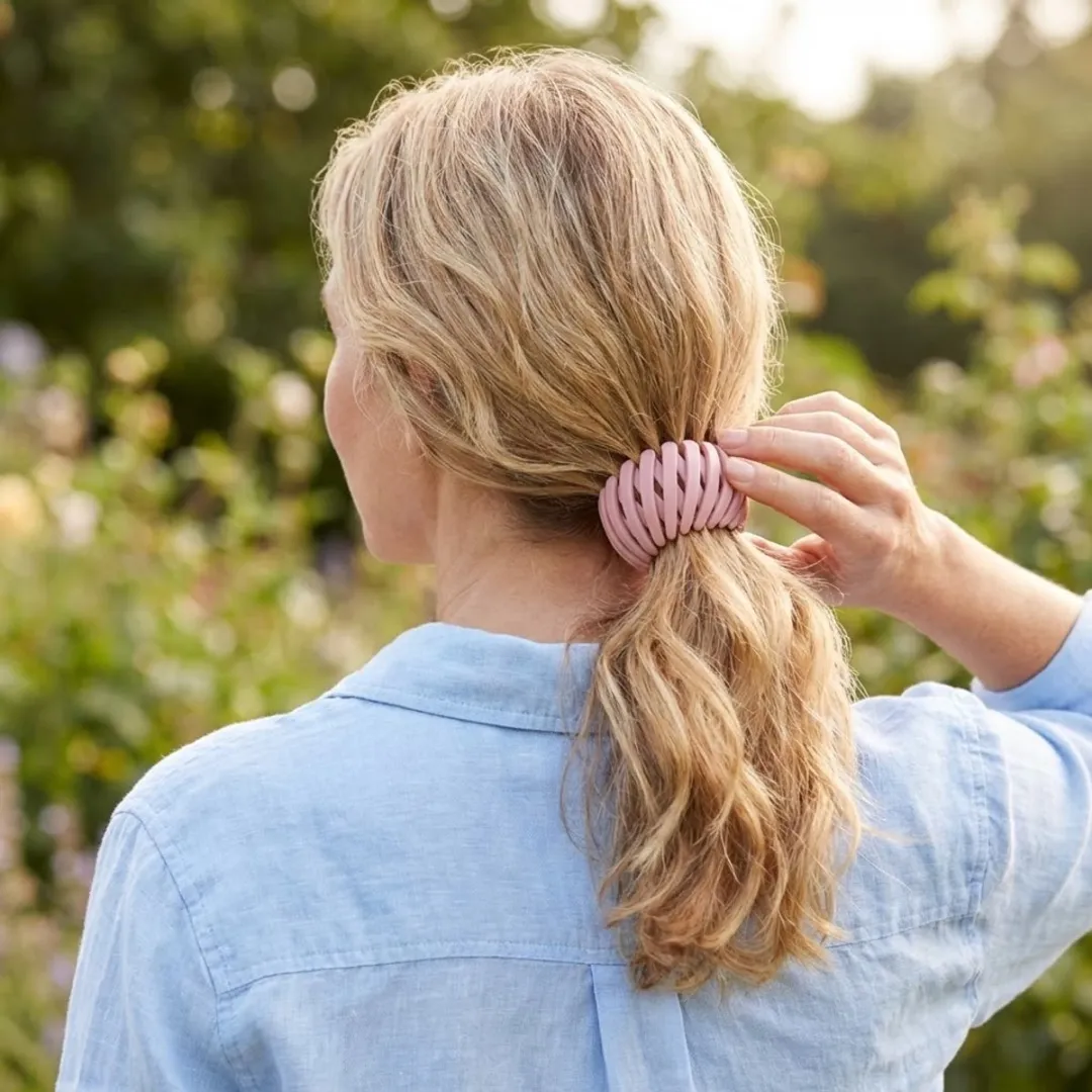 NuveX Roze Spiraal Haarband - Anti-Slip