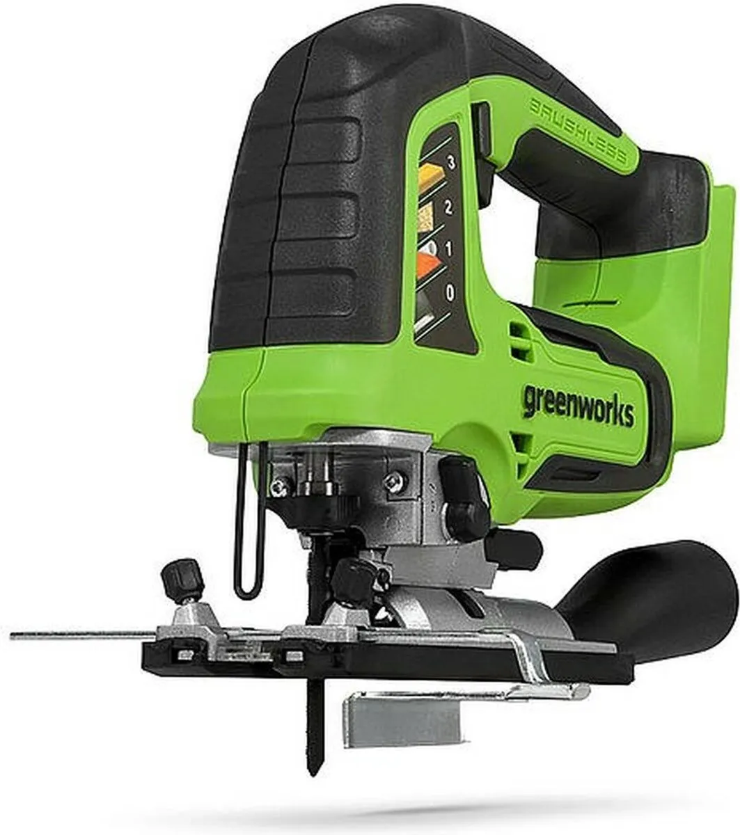 Greenworks GD24JS Decoupeerzaag 24V - 3000 tpm - 2 Zaagbladen