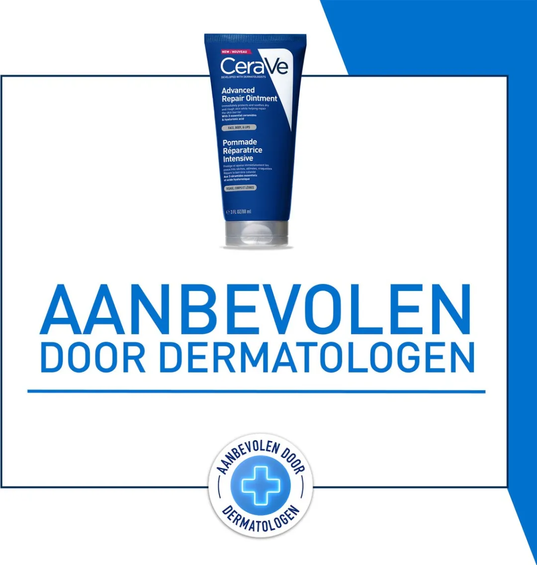 CeraVe Intensieve Herstellende Balsem - voor gebarsten, schrale en extreem droge huid - 88ml