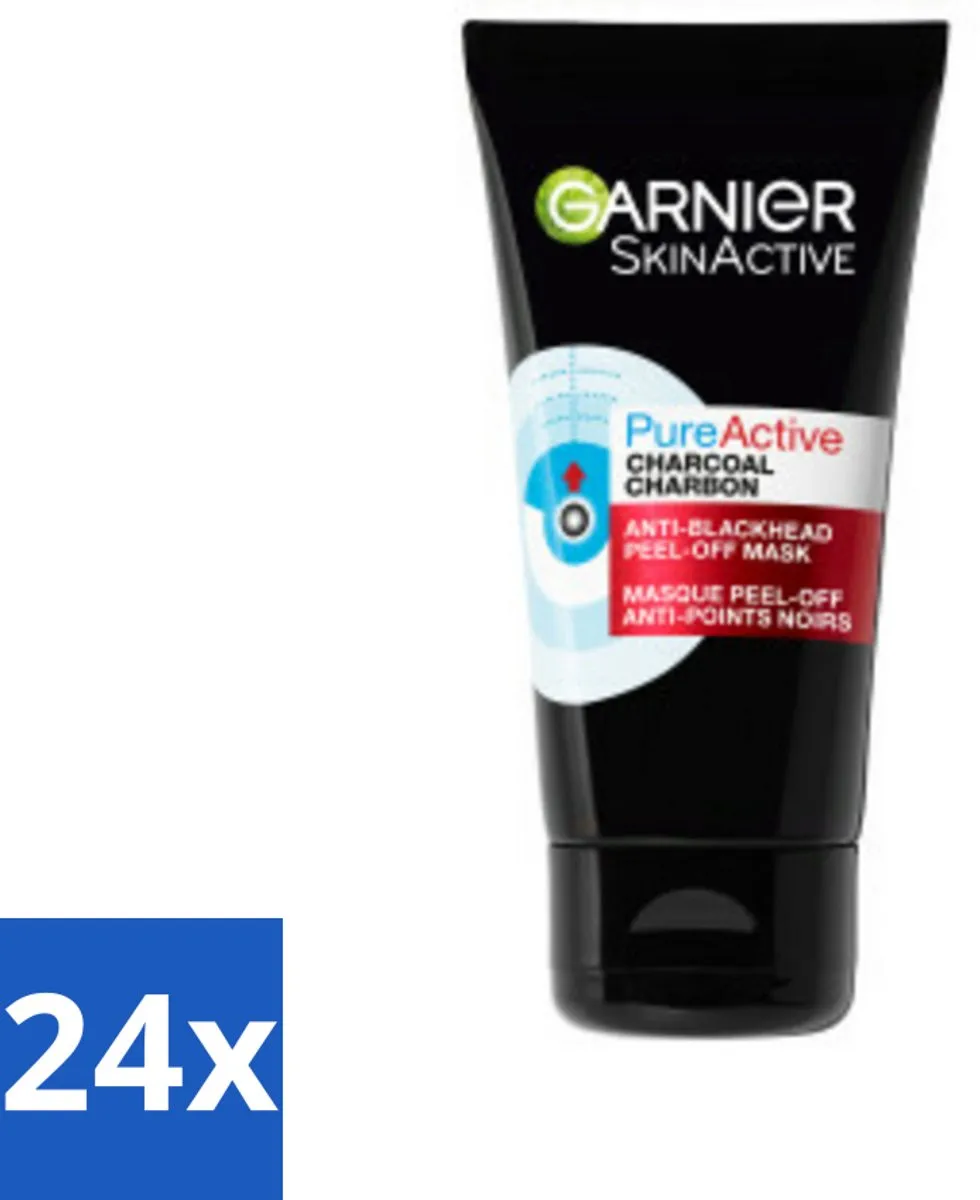 Garnier Pure Active Peel-Off Masker Charcoal 50ml - 24 Stuks