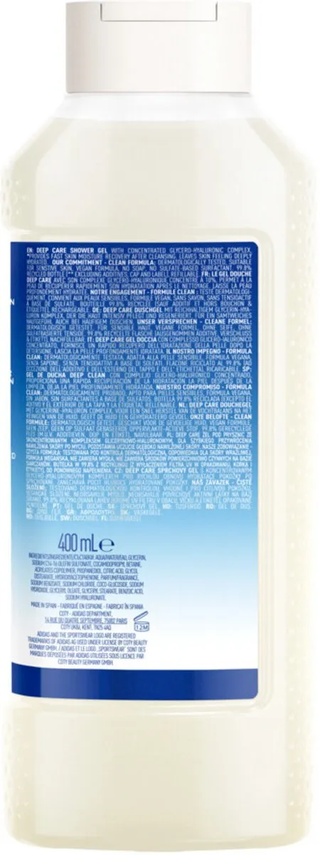 adidas Active Skin & Mind Deep Care Douchegel 400ml - 20 Stuks