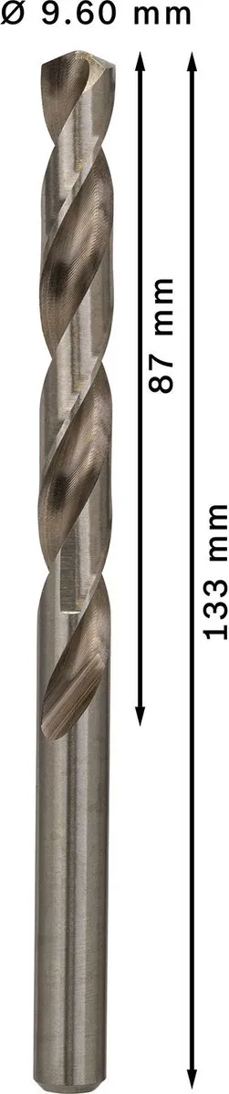 Bosch Professional ST. LINE HSS-G Metaalboor 9.6mm - 5 Stuks