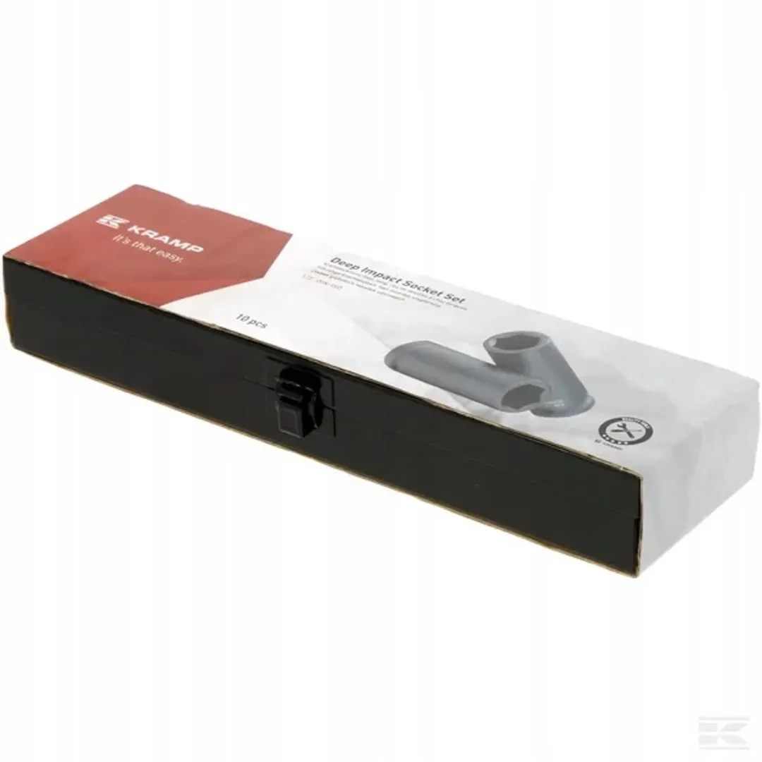 Kramp Verlengde Slagdoppen 1/2" - 10-delig - Zwart