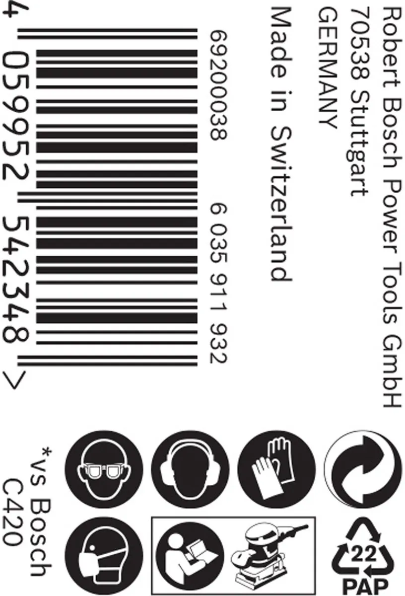 Bosch Professional EXPERT C470 Schuurpapierrol 115mm G40 - 5m