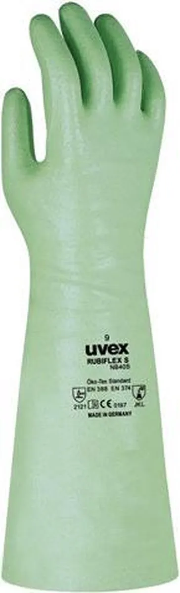 Uvex Rubiflex NB S Chemisch Bestendige Handschoenen - L 40cm - Groen