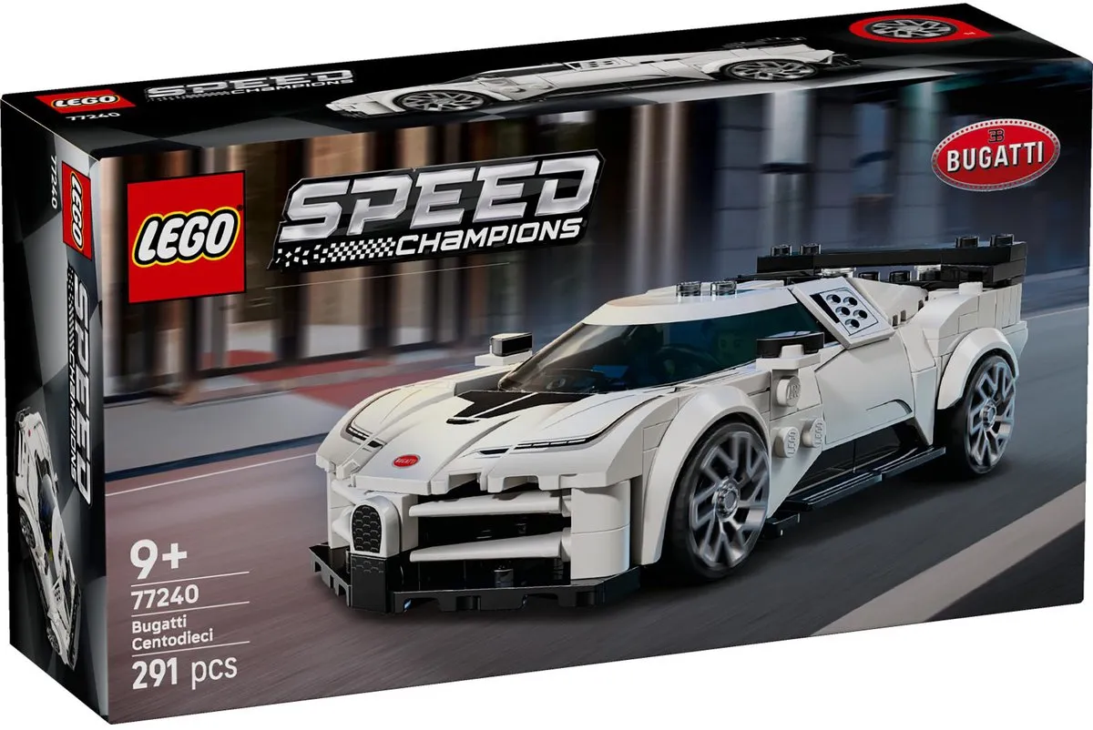 LEGO Speed Champions Bugatti Centodieci 77240 - 291 Stukken - Multicolor