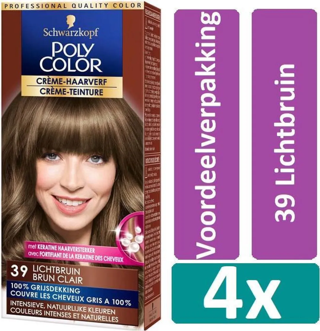 Schwarzkopf Poly Color Haarverf 39 Lichtbruin