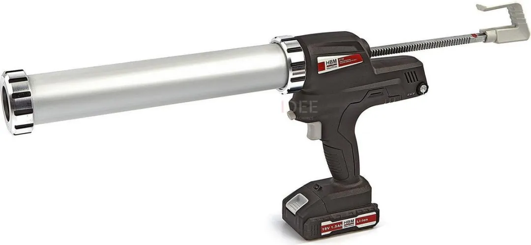 HBM Elektrische Kitspuit 18V Compleet - 2 Accu's