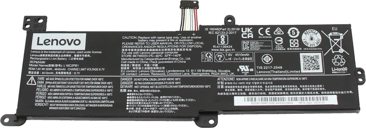 Lenovo L16S2PB1 Accu - 35Wh