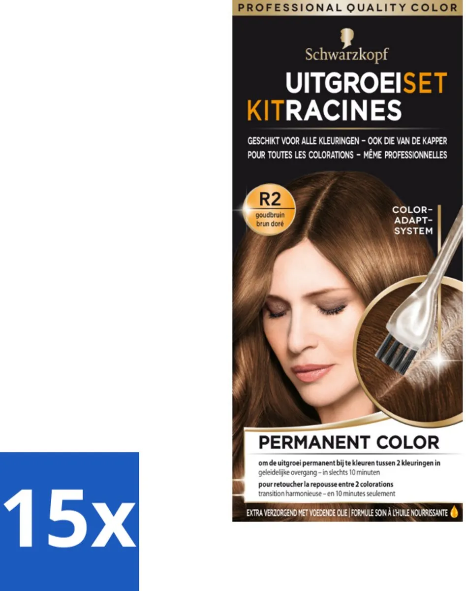 Schwarzkopf Uitgroeiset Goudbruin R2