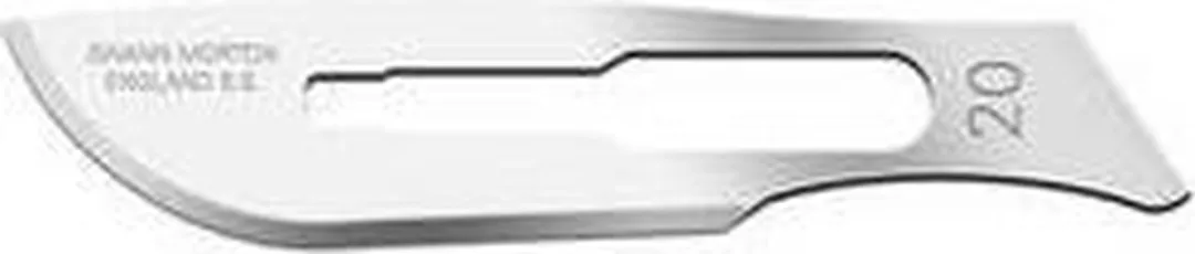 Swann Morton Scalpelmesjes REF 0106 - 100 Stuks - Mesnr 20 - RVS
