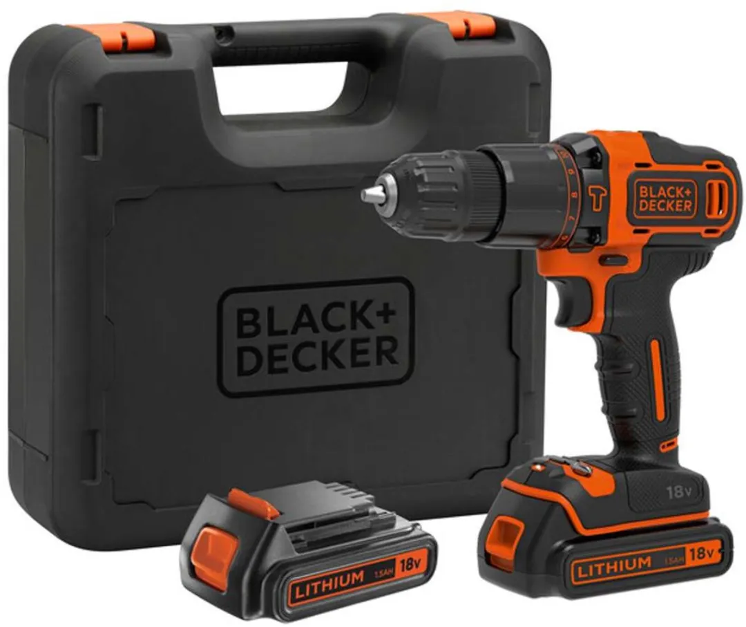BLACK+DECKER BDCHD18KB-QW Schroef-/klopboormachine