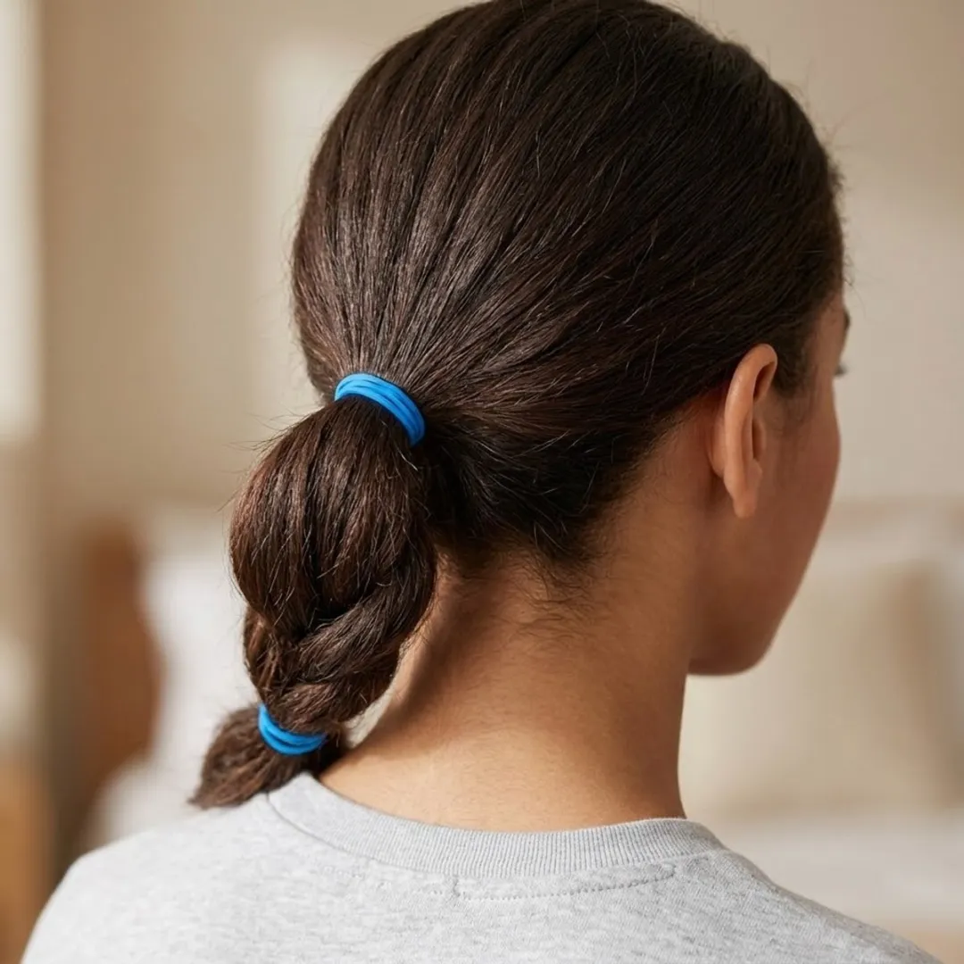 NuveX Mini Haar Elastiekjes Blauw - 1000 Stuks