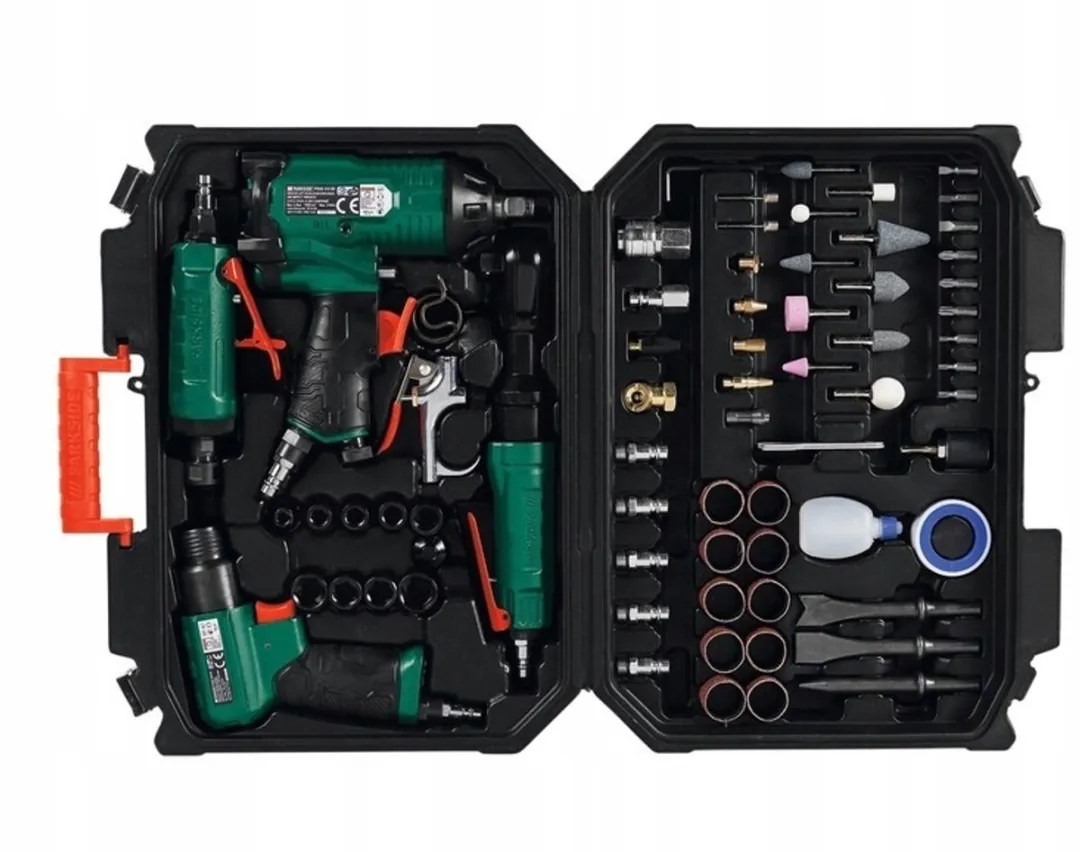 PARKSIDE Pneumatische Gereedschapset 71-delig - Sleutels & Slijper