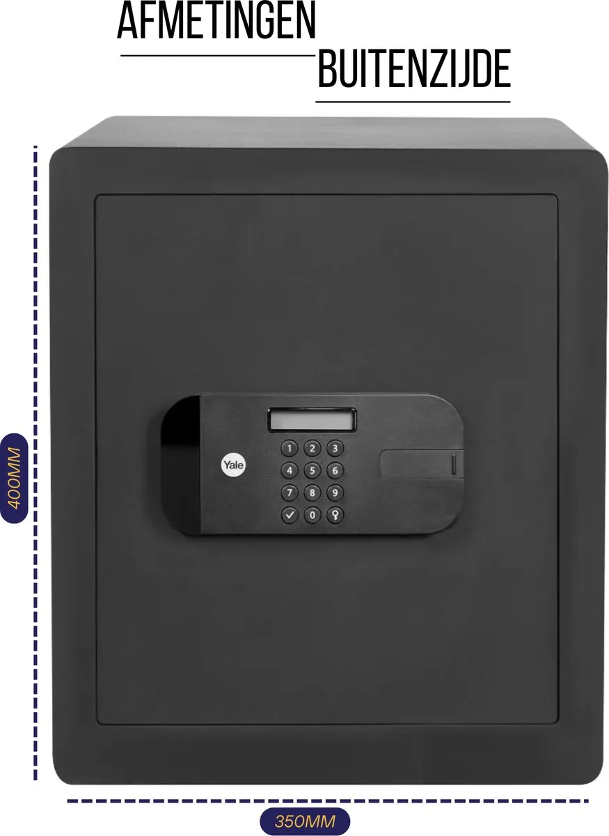 Yale Elektronische Kluis YSEB/400/EB1 - 38.5L - Zwart