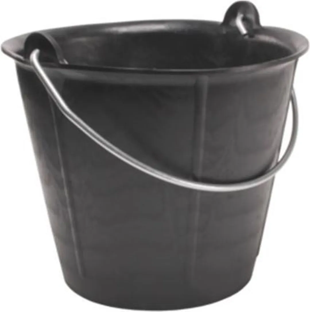Rubi 88776 Kunststof Bouwemmer 12L - Zwart
