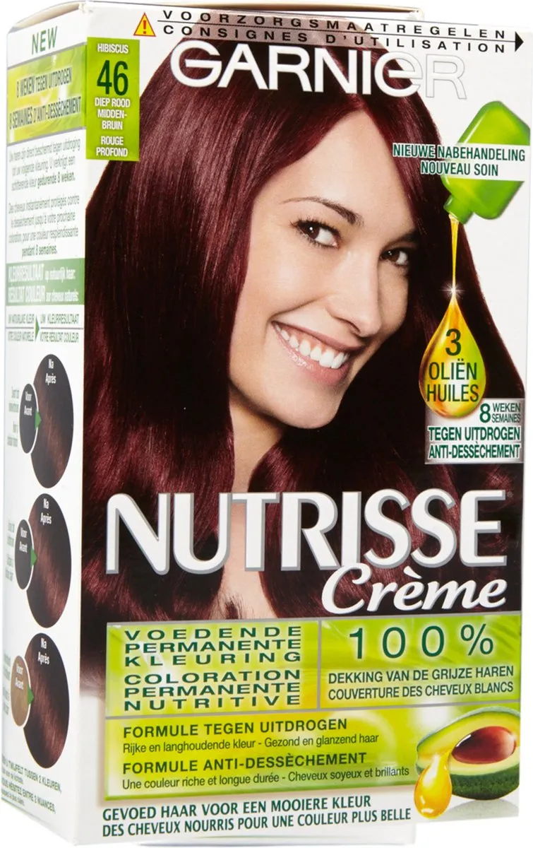 Garnier Nutrisse Ultra Crème 46 Diep Rood Middenbruin Haarverf 824ml