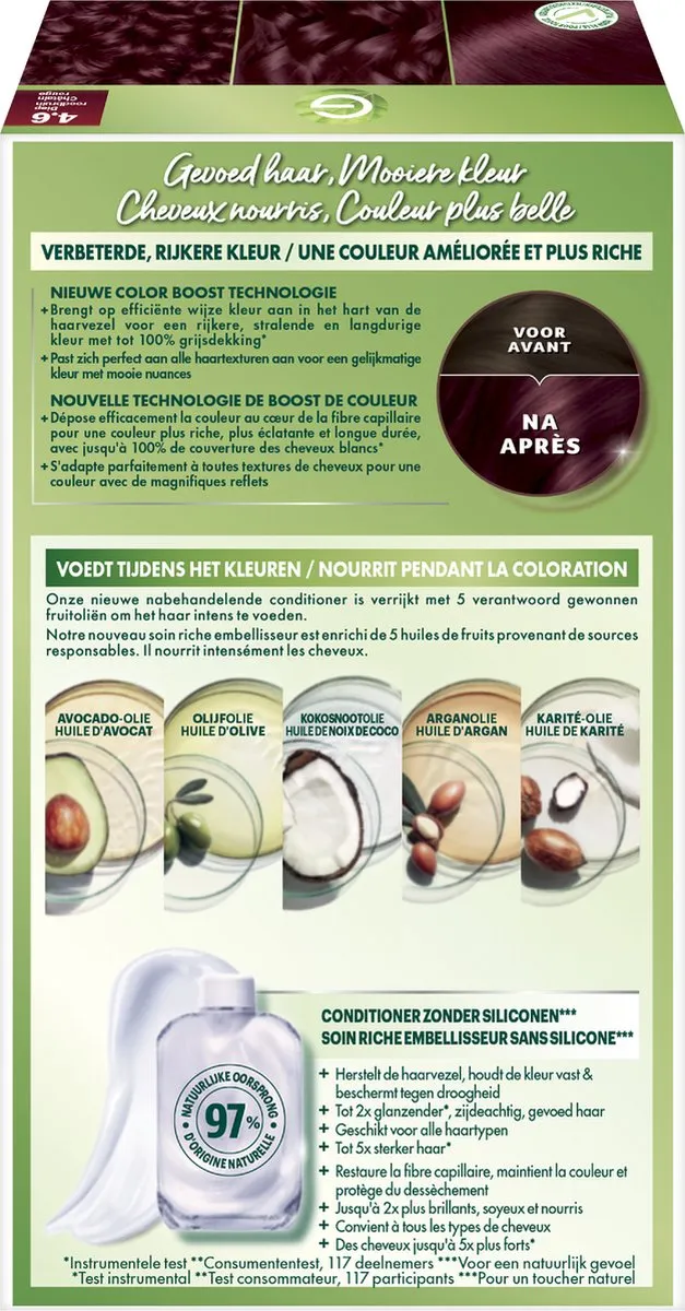 Garnier Nutrisse Ultra Crème 46 Diep Rood Middenbruin Haarverf 824ml