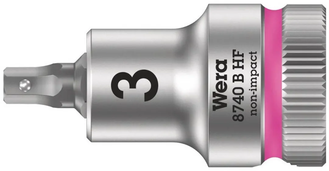 Wera 8740 B HF 05003030001 Dopsleutelinzetstuk 3/8" - 3mm - Zeskant
