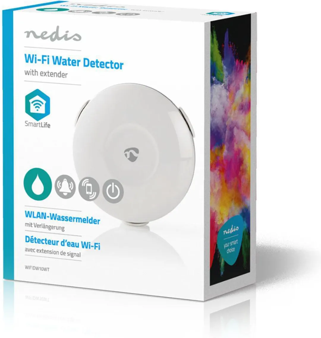 Nedis SmartLife WIFIDW10WT Waterdetector - Wi-Fi - Wit - afbeelding 6 van 6