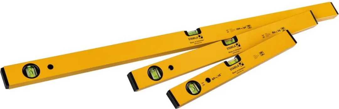 Stabila Classic Set 70 Waterpassen 100/60/40cm - 0.5 mm/m