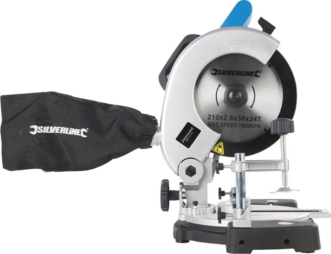 Silverline 1400W Gecombineerde Verstekzaag 210mm - afbeelding 6 van 6