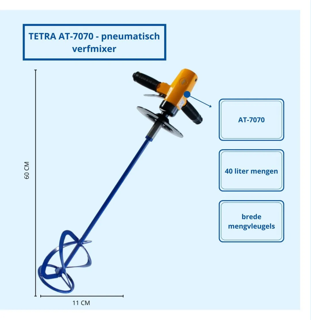 TETRA AT-7070 Pneumatische Verfmixer - 1200W