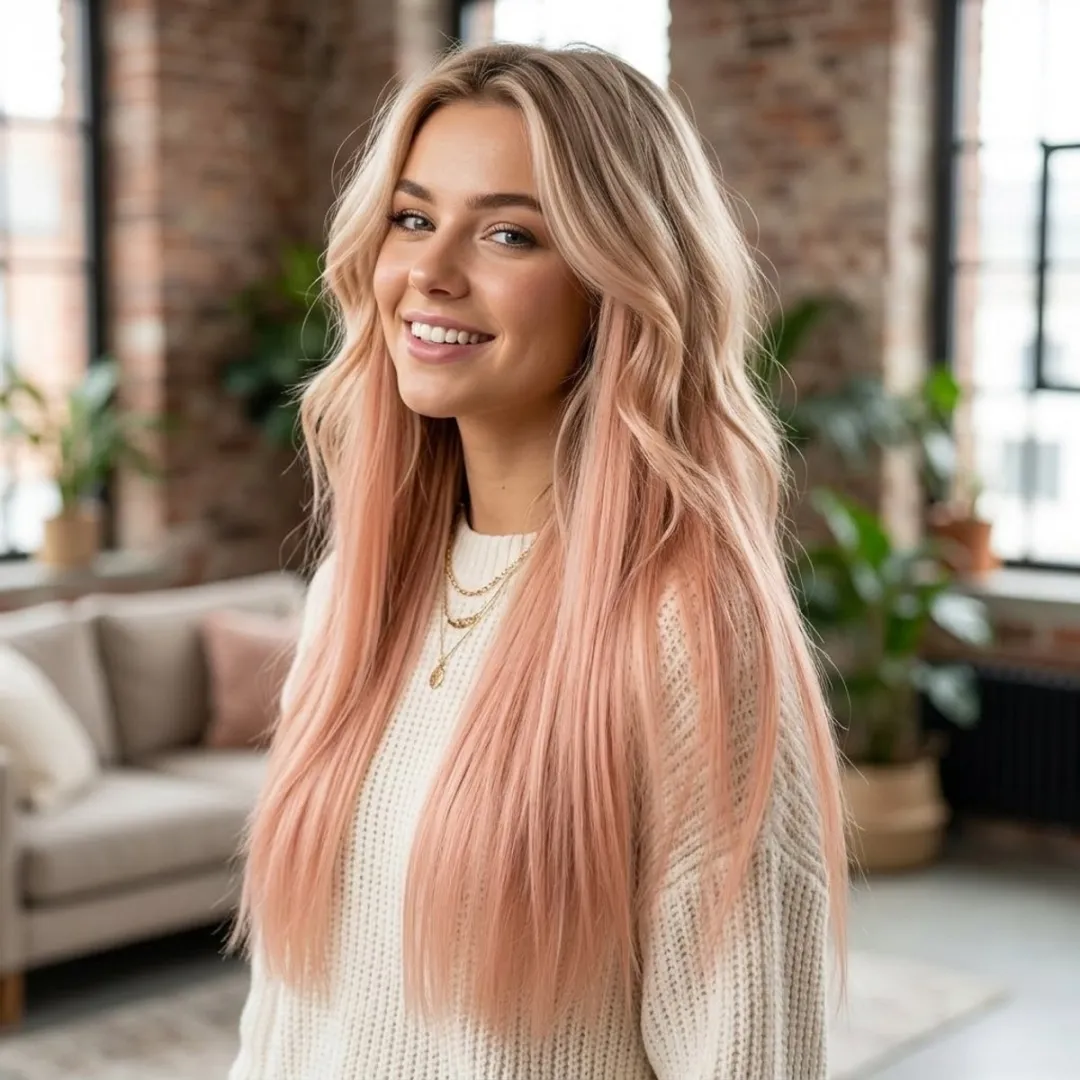 NuveX Hairextensions Clip-in Roze Kersenbloesem - Synthetisch