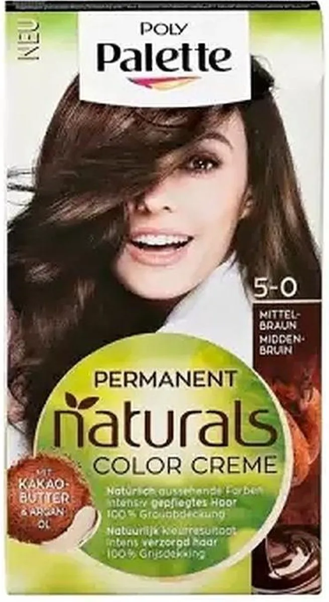 Schwarzkopf Poly Palette Haarverf Middenbruin 5-0 115ml