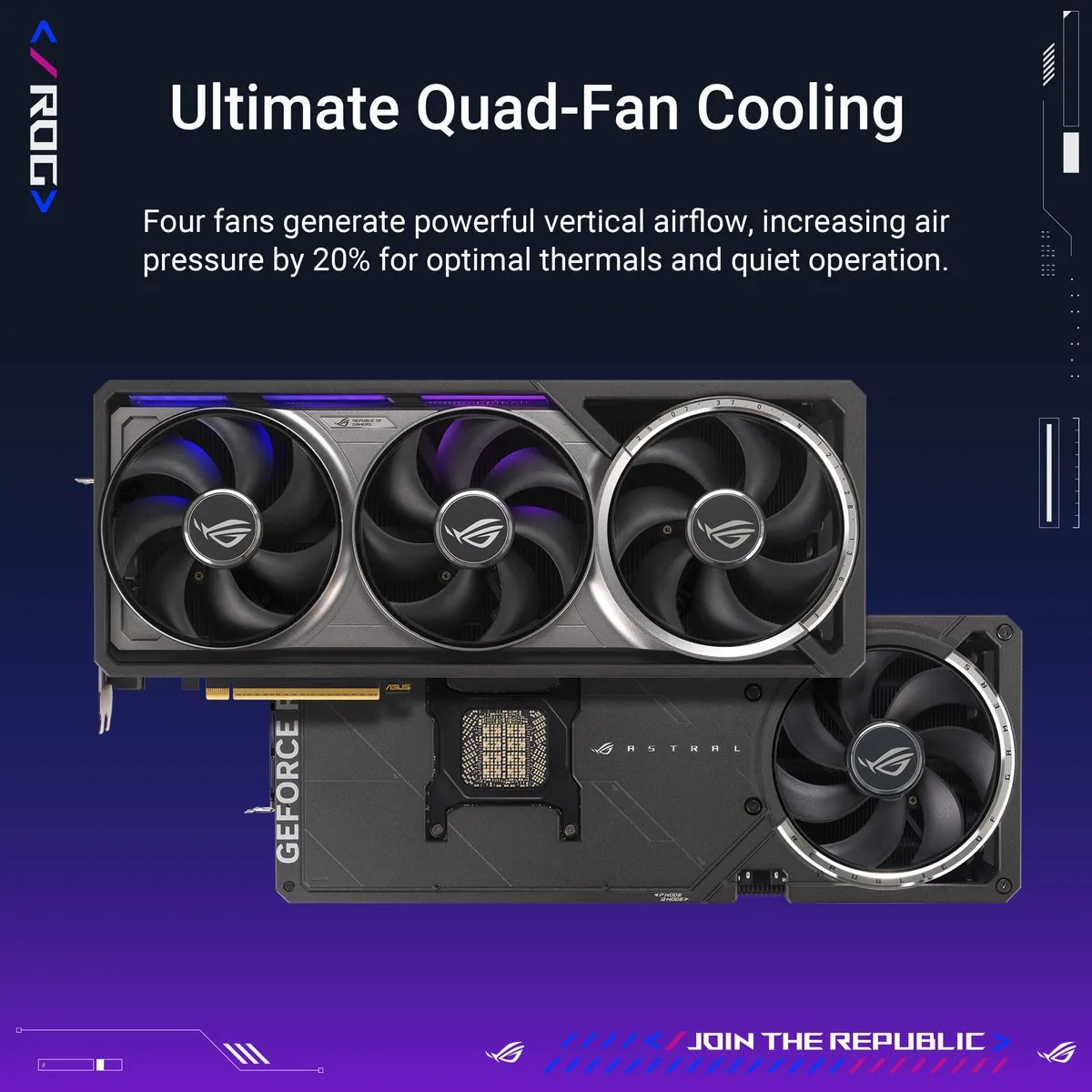 ASUS ROG Astral RTX 5090 O32G Videokaart - 32GB GDDR7 - Zwart
