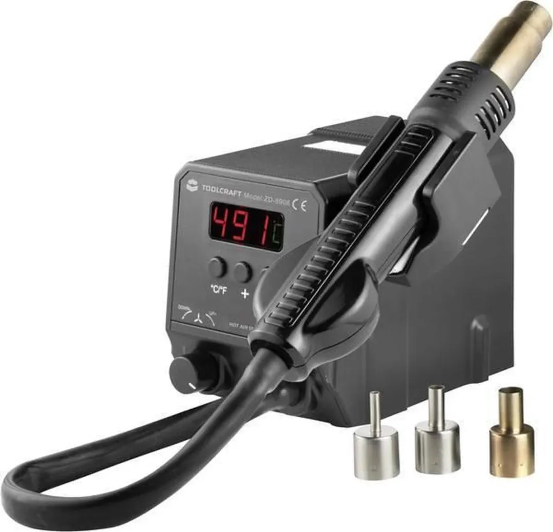 TOOLCRAFT ZD-8908 Digitaal Hetelucht-soldeerstation 300W