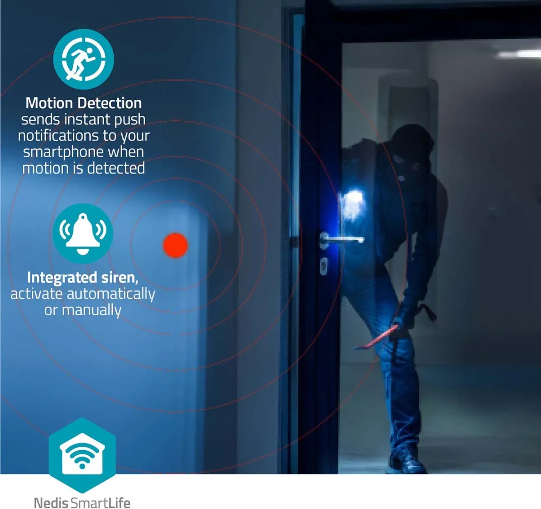 Nedis SmartLife WIFICI23CWT Beveiligingscamera Binnen 3MP - Wit