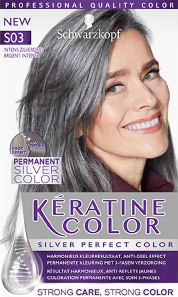 Schwarzkopf Keratine Color S03 Intens Zilvergrijs Haarverf