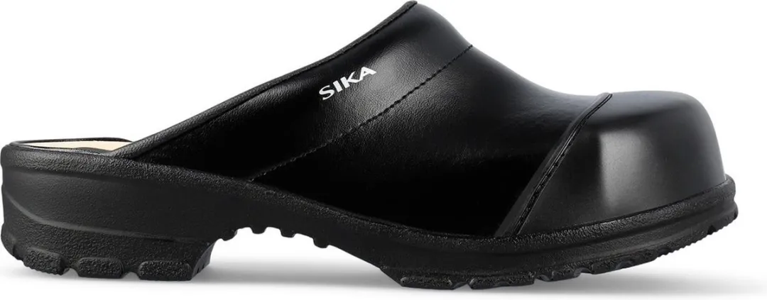 Sika 54 Klompen Open Hak SB - Zwart - Maat 47